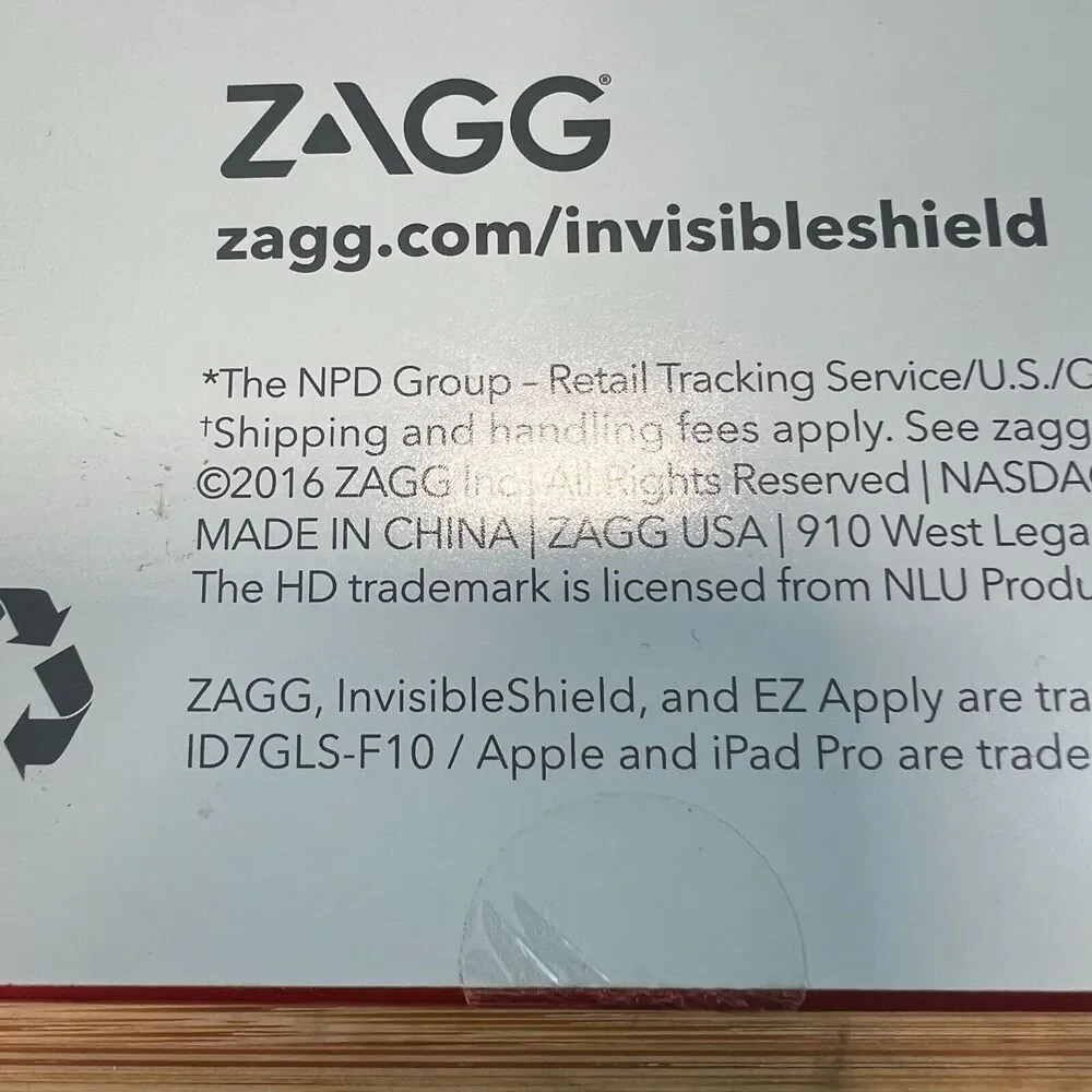 ZAGG - Invisible Shield Glass HD Clarity Screen Protector Apple iPad Pro